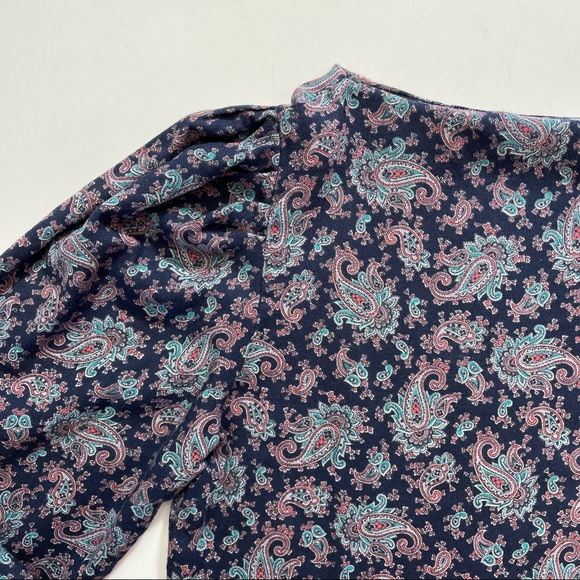 Handmade Vintage 70's Printed Paisley Blouse - Picture 4 of 7